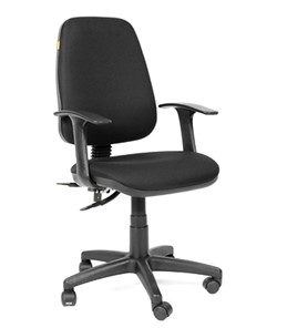 Кресло компьютерное CHAIRMAN 661 Ткань стандарт 15-21 черная в Вологде - предосмотр
