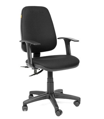 Кресло компьютерное CHAIRMAN 661 Ткань стандарт 15-21 черная в Вологде - изображение