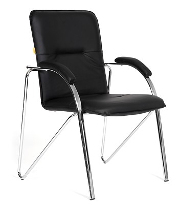 Компьютерное кресло CHAIRMAN 850 Экокожа Terra 118 черная в Вологде - изображение