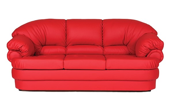 Прямой диван Релакс трехместный, экокожа в Вологде - изображение