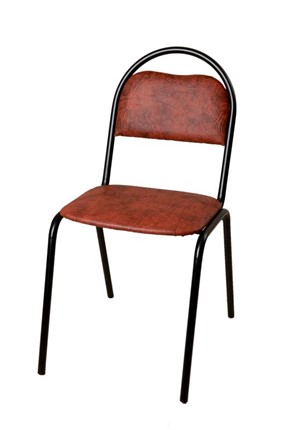 Офисный стул Стандарт СРП-033 Эмаль коричневый кожзам в Вологде - изображение